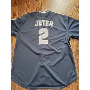 Derek Jeter New York Yankees Jersey Shirt Size 2XL MLB Baseball True Fan